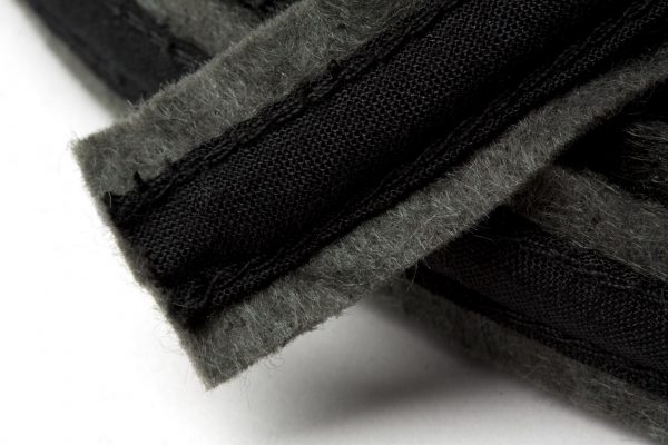 N4336 DG Polyester Boning: Felt Covered: 10m x 18mm: Dark Grey