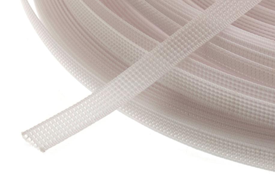 Polyester Boning: Uncovered: 40m x 8mm: White