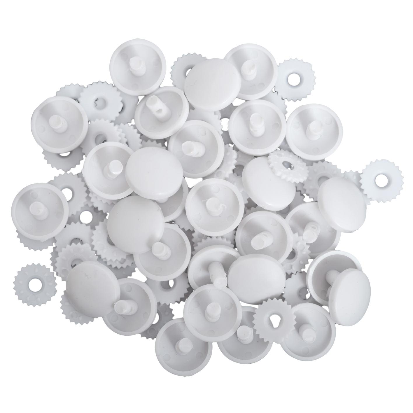 Buttons: Self Cover: 29mm: Nylon: Bulk: 100 Pieces