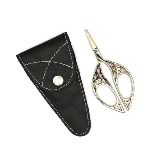 Scissors with Leather Case