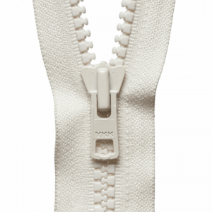 Vislon Heavyweight Open End Zip: 81cm: Light Ecru