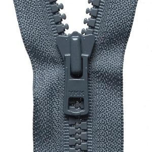 Vislon Heavyweight Open End Zip: 81cm: Dark Grey