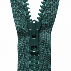 Vislon Heavyweight Open End Zip: 76cm: Forest Green