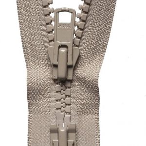 Vislon Heavyweight Open End Zip: 76cm: Fawn