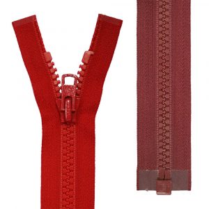 Vislon Heavyweight Open End Zip: 76cm: Dark Wine