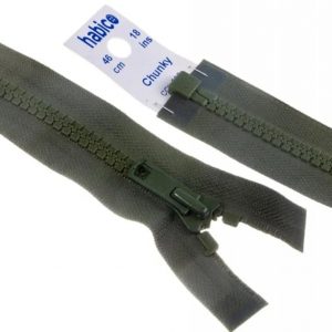 Vislon Heavyweight Open End Zip: 71cm: Khaki