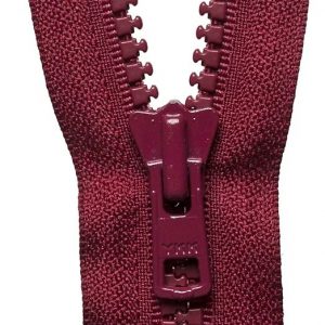 Vislon Heavyweight Open End Zip: 66cm: Dark Wine