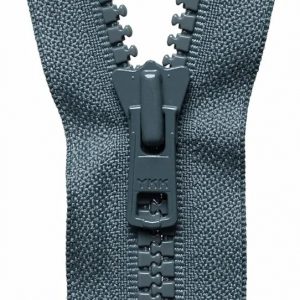 Vislon Heavyweight Open End Zip: 61cm: Dark Grey