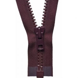 Vislon Heavyweight Open End Zip: 61cm: Burgundy