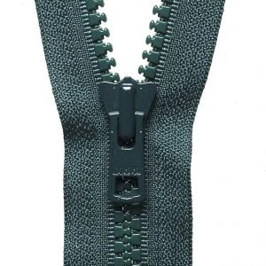 Vislon Heavyweight Open End Zip: 51cm: Forest Green