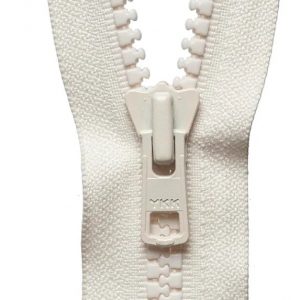 Vislon Heavyweight Open End Zip: 51cm: Light Ecru