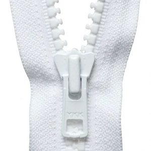 Vislon Heavyweight Open End Zip: 51cm: White