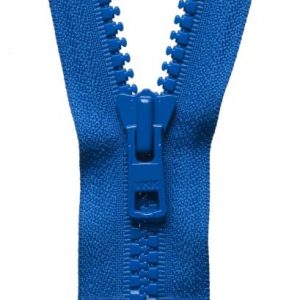 Vislon Heavyweight Open-End Zip: 46cm or 18.11in: Bright Blue