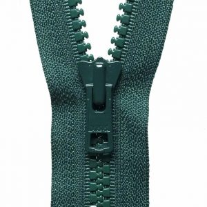 Vislon Heavyweight Open-End Zip: 46cm or 18.11in: Forest Green