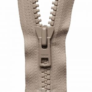 Vislon Heavyweight Open-End Zip: 46cm or 18.11in: Fawn