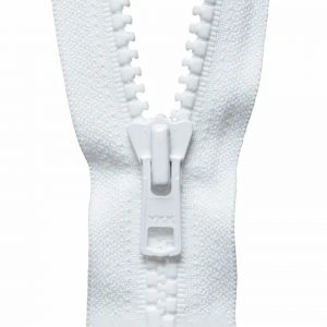 Vislon Heavyweight Open-End Zip: 46cm or 18.11in: White