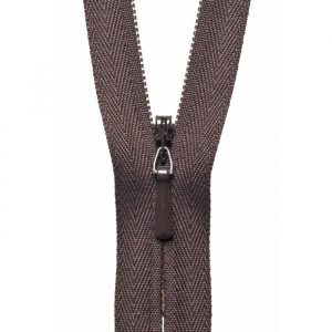 Concealed Zip: 56cm: Brown