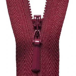 Concealed Zip: 56cm: Dark Wine